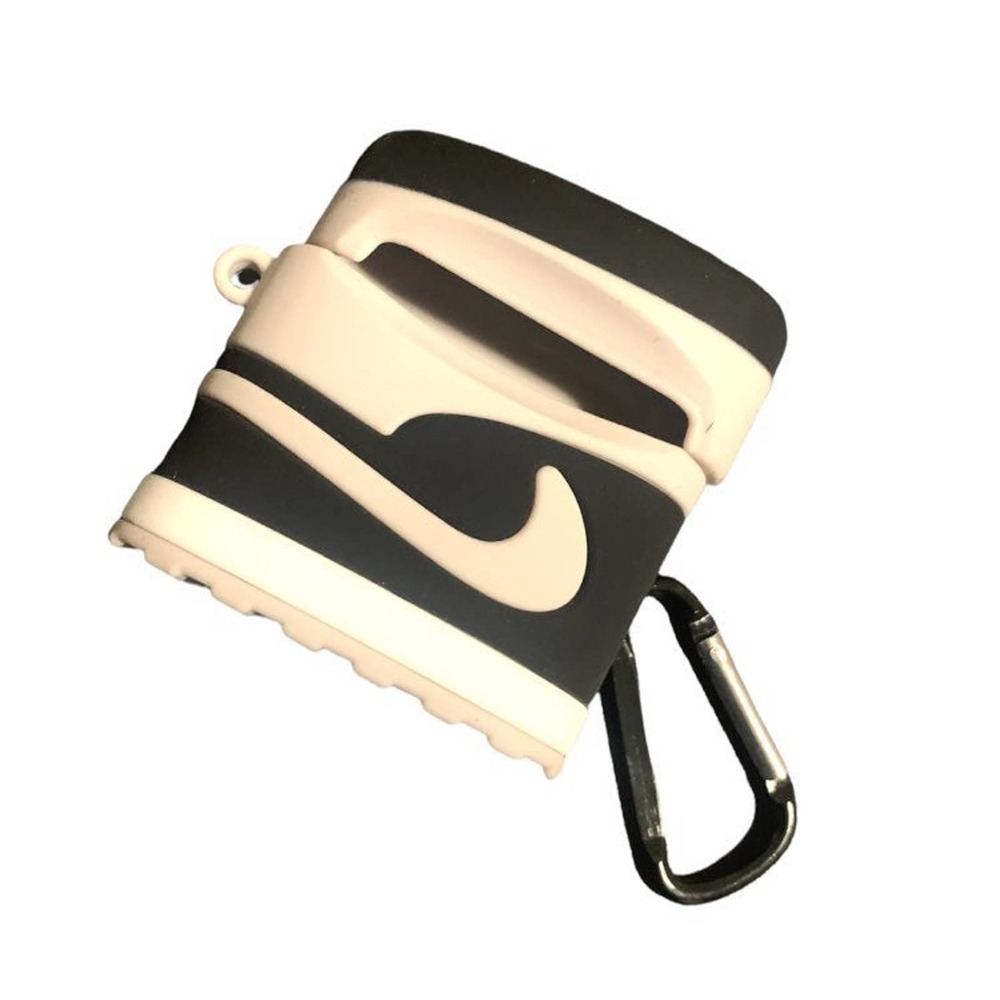 Faux Nike Airpod 3 Case Air Jordan Keychain Black White Grey iPhone Accessori…